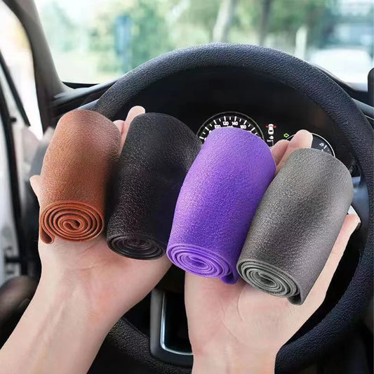 Universal Silicone Steering Wheel Cover – Elastic Non-Slip Grip, Fits 36–40 cm (14–16 in) Wheels, Multi-Color Car Accessory